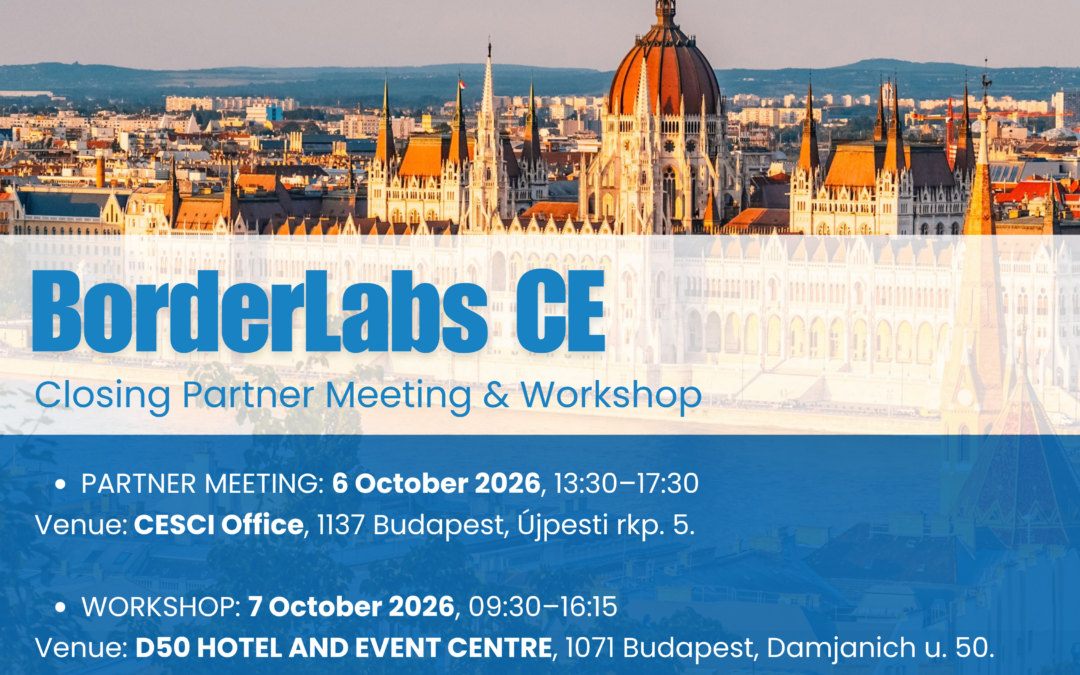 BorderLabs CE – Closing Workshop & Partner Meeting: Shaping Visions and Cooperation for Central Europe