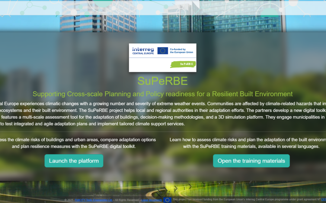 Introducing the SuPeRBE Platform: A Digital Toolkit for Climate-Resilient Buildings and Neighbourhoods